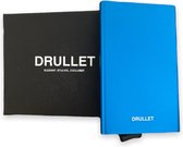 Drullet® | Premium Slim Pasjeshouder - Aluminium - RFID protectie - Portemonnee - Uitschuifbaar - Blauw