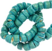 Kokos Kralen (4 - 5 mm) Turquoise (110 Stuks)