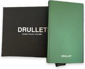 Drullet® | Premium Slim Pasjeshouder - Aluminium - RFID protectie - Portemonnee - Uitschuifbaar - Groen