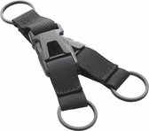 afneembare sleutelhanger zwart unisex 15 cm