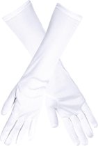 Lange Handschoenen - 41Cm - Gala - Wit - Vrouwen - Carnavalskleding Dames