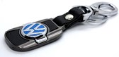 Sleutelhanger Volkswagen | Leer, Metaal | Karabijnsluiting | Keychain Volkswagen