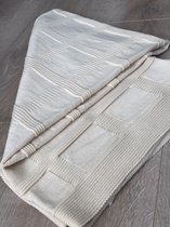 Sebi Gebreide Deken - Inbakerdoek - Babydeken - Zomer Deken - Beige - 115x90
