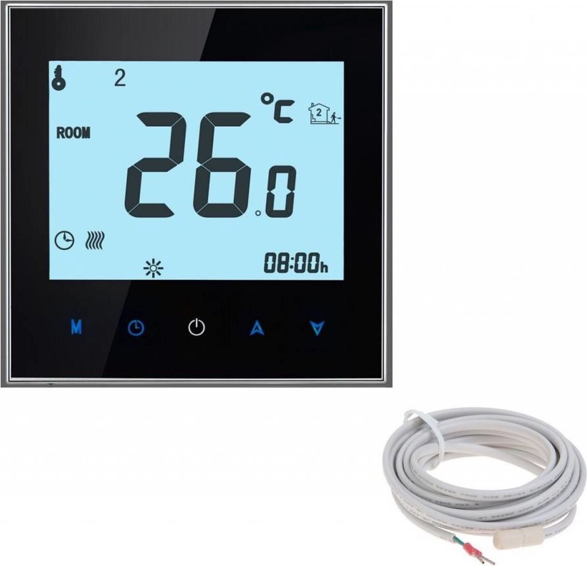 Quality Heating Elektrische vloerverwarming thermostaat 5 daags programmeerbaar bol