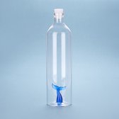Balvi fles Atlantis staart 1.2L blauw glas