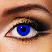 Partylens® - Dark Blue Out - lentilles annuelles avec porte-lentilles - lentilles de fête
