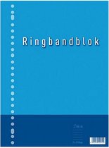 Kangaro K-5544-RB-NTRL Ringbandblok A4 Lijn 23R 60grs 80 Blad