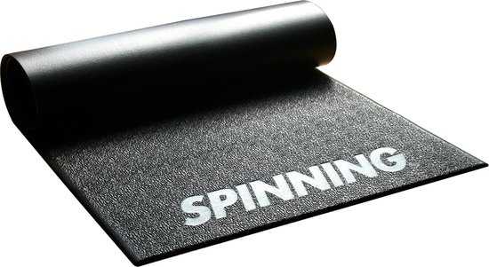 Spinning® - Fietsmat - 152,4 cm x 76,2 cm x 6 mm - Zwart