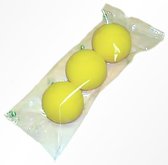Zachte bal geel tennis foam bal 24 stuks voordeelverpakking