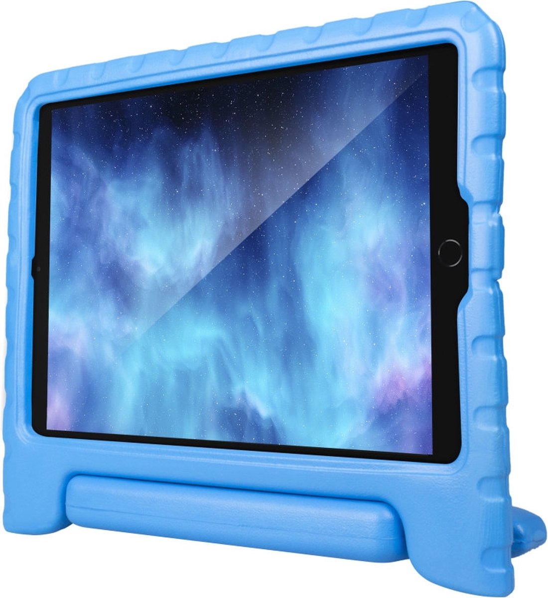 Apple iPad 8 10.2 (2020) Hoes - XQISIT - Stand Kids Serie - EVA Schuim Backcover - Blauw - Hoes Geschikt Voor Apple iPad 8 10.2 (2020)