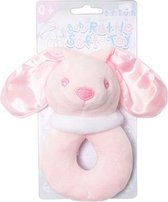 rammelaar konijn meisjes 14 cm polyester roze