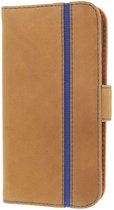 Valenta Booklet Stripe Galaxy S4 case - vintage cognac