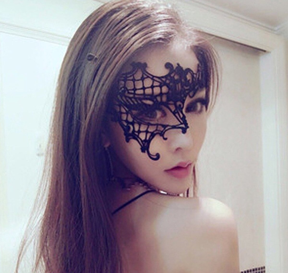 Venetiaans masker Voque half gezicht