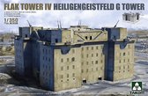 1:350 Takom 6005 Flak Tower IV Heiligengeistfeld G Tower Plastic Modelbouwpakket