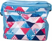 koeltas 31,5 x 27 cm 18 liter polyester rood/blauw