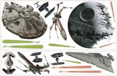 muurstickers Star Wars Classic Ships vinyl