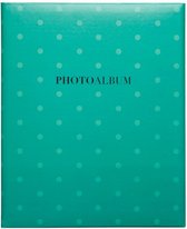 fotoalbum Green Dots hardcover 27 x 33 cm groen