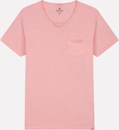Stewart V-Neck s/s Slub Jersey Pink (202802 - 427)