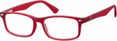 leesbril unisex rechthoekig rood (MR83B) sterkte +1.50