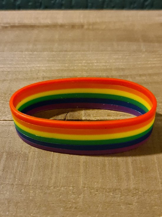 LGBTQ - Bracelet caoutchouc arc-en-ciel (LGBTQIA+, pride, love, LHBTI+,  LHBTIQA+, gay,... | bol
