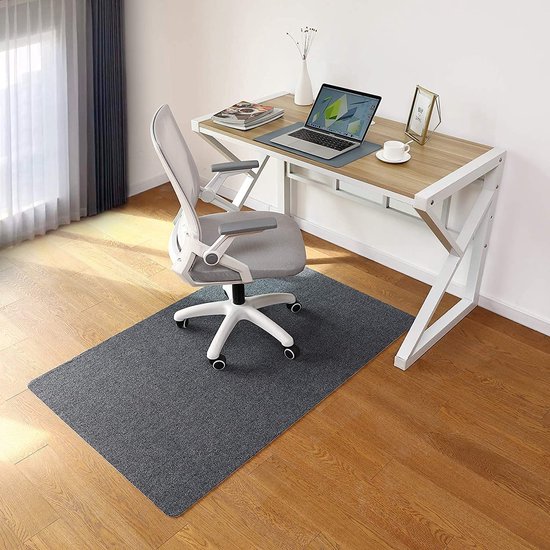 Bürostuhlmatte für Hartholzboden, 30'' x 48'' Rechteck schwarzer Schreibtisch di