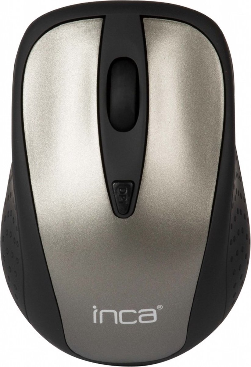 BasicTeQ: Inca IWM-201RG muis Ambidextrous RF Draadloos Optisch 1600 DPI Ergonomisch ontwerp, comfortabel aanraakgevoel Energiebesparende modus, laag stroomverbruik