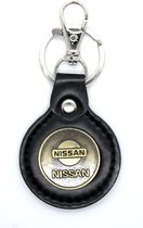 Sleutelhanger Nissan | Kunstleer, Metaal | Karabijnsluiting | Keychain Nissan Imitation Leather