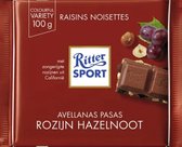 Ritter Sport Chocolade - Melk Hazelnoot Rozijn - tablet 100 gram