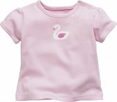 T-shirt korte mouwen Zwaan meisjes roze maat 86