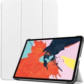 Apple iPad Air 4 10.9 (2020) Hoes - Mobigear - Tri-Fold Serie - Kunstlederen Bookcase - Wit - Hoes Geschikt Voor Apple iPad Air 4 10.9 (2020)
