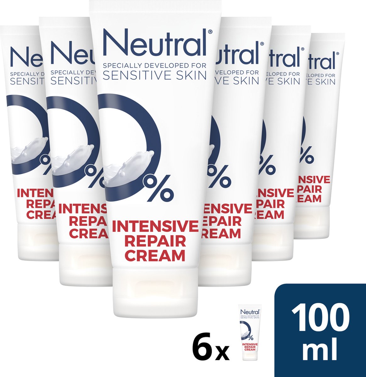 Los Politiek Rechtsaf Neutral Intensive Repair Cream - 6 x 100 ml - Voordeelverpakking | bol.com