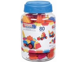 Bristle Blocks in Pot 80 Stuks