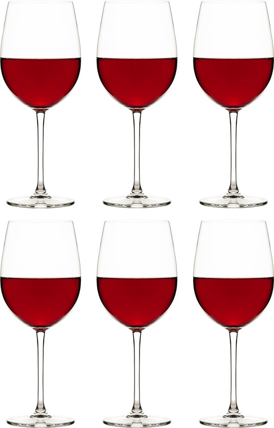 Libbey Wijnglazen Rode Wijn Endura – 500 ml / 50 cl - 6 Stuks - Vaatwasserbestendig - Tijdloos - Sterke kwaliteit