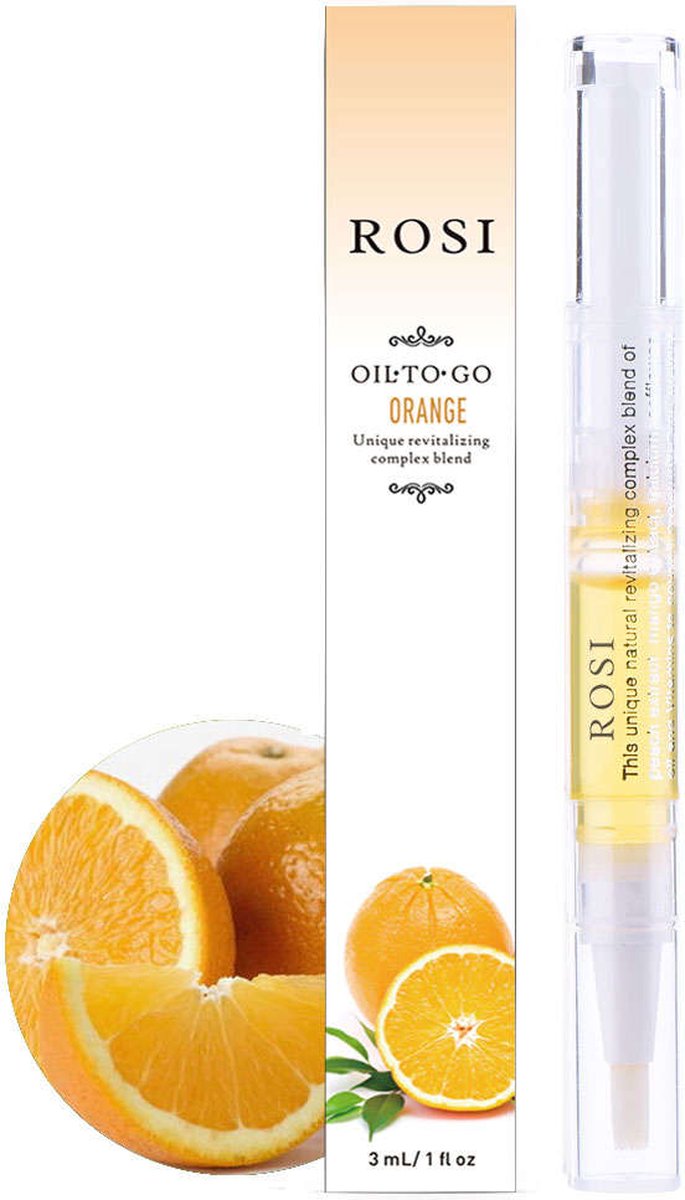 ROSI Revitaliserende Nagelriemolie Pen - Nagelriem Verzorging Olie - Nagel Riem Cuticle Therapy Oil - Orange