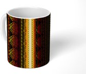 Mok - Koffiemok - Lijn - Patronen - Goud - Mokken - 350 ML - Beker - Koffiemokken - Theemok