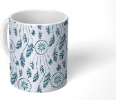 Mok - Koffiemok - Dromenvanger - Veren - Bohemian - Retro - Mokken - 350 ML - Beker - Koffiemokken - Theemok