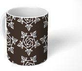 Mok - Koffiemok - Design - Gothic - Zwart - Mokken - 350 ML - Beker - Koffiemokken - Theemok