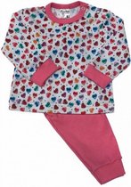 pyjama Hearts meisjes roze/wit  maat 52/68