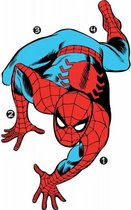 muurstickers Spider-Man Comic vinyl 23 stuks