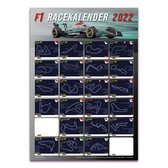 F1 Racekalender 2022 | Poster | A3 | 29,7 x 42 cm | Formule 1 | Zilver