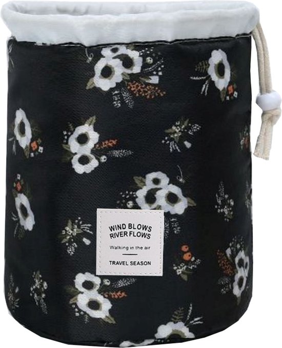 Bloemen make-up tasje, Bloemen make-up tasje set,3-delige