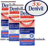 3x 50ml- Denivit tandpasta- Anti- vlekken - voor een stralende glimlach