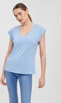 Vero Moda T-shirt Vmfilli Ss V-neck Tee Ga Noos 10247666 Blue Bell Dames Maat - XL