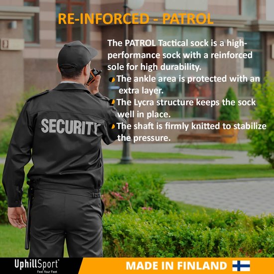 Chaussettes Uphillsport Patrol Tactical Polyamide Blauw Taille 39-42