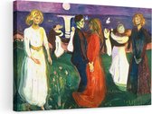 Artaza Canvas Schilderij De Levensdans - Edvard Munch - 90x60 - Kunst - Canvas Print - Muurdecoratie
