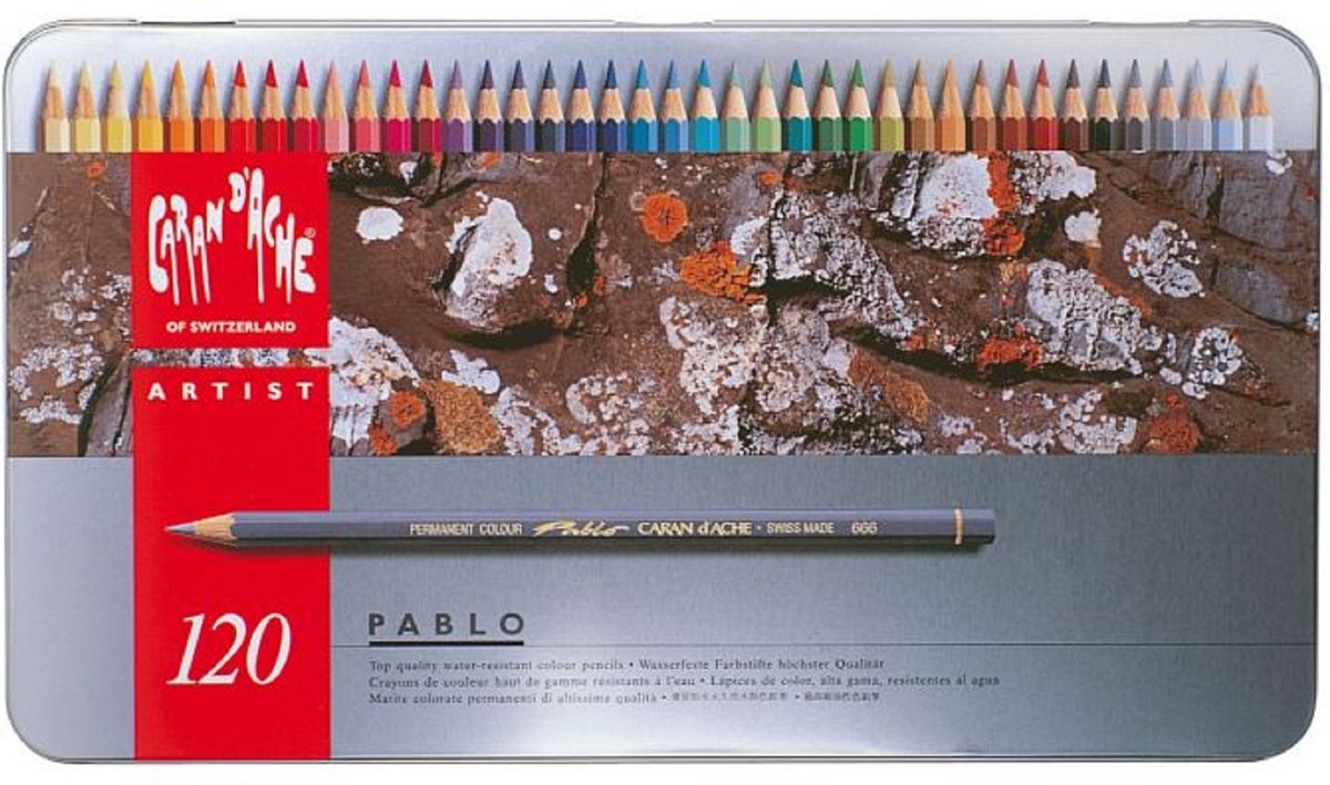 Caran d'Ache Pablo blik 120 kleurpotloden