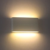Dekubo Emma Wit - Up and Down Wandlamp - Tuinverlichting - IP65 - Buitenlamp - 12 Watt