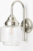 Art Deco Trade - Wandlamp Getrapte Cilinder Small Helder Meander Matnikkel