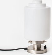 Art Deco Trade - Tafellamp Getrapte Cilinder Medium 20's Matnikkel