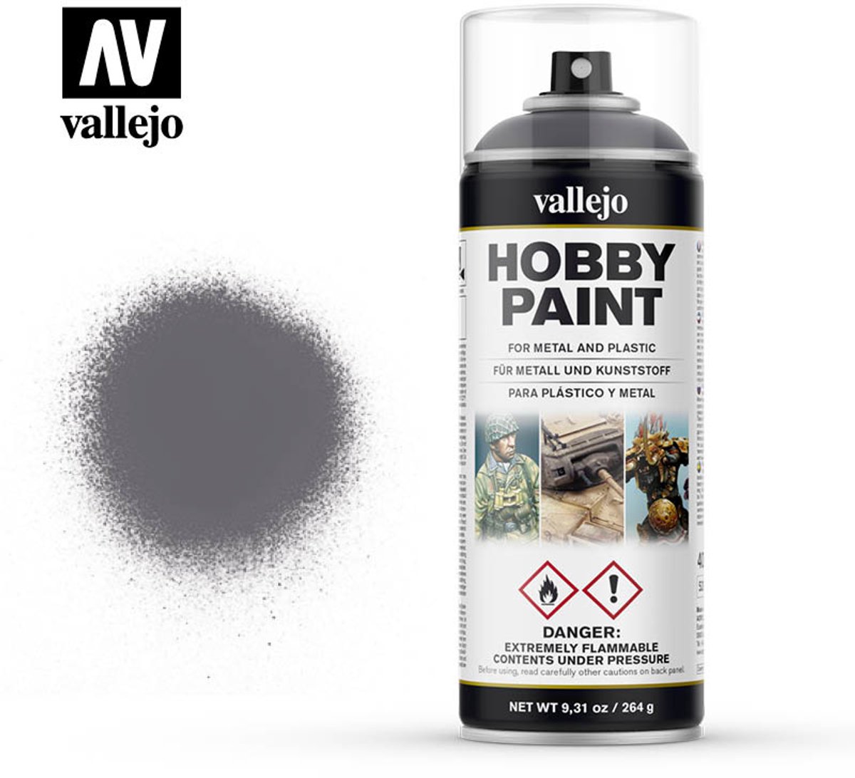 Vallejo val28031 - Gunmetal Primer - Spay-paint 400 ml